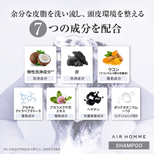 AIR HOMME<br>シャンプー＜パウチタイプ＞ 340ｍL イメージ画像